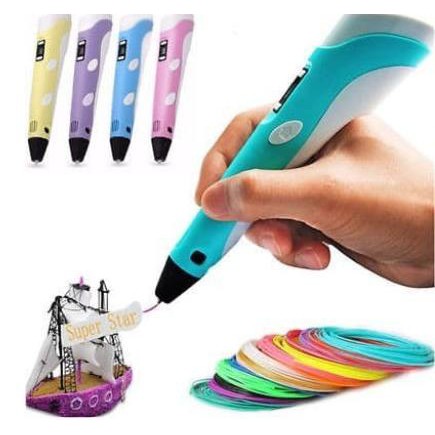 

PERALATAN MENGGAMBAR 3D STEREOSCOPIC PRINTING PEN FOR 3D DRAWING 3D PEN PERALATAN LUKIS