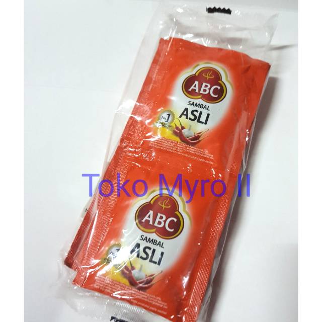 

Sambal ABC 18 gram (1pak isi 10 pcs)