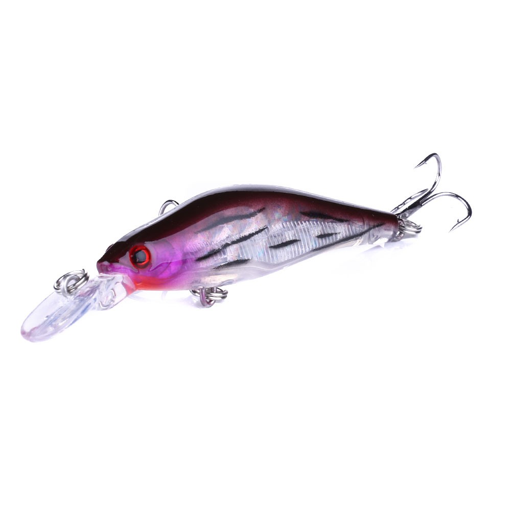 Hengjia 1pc Umpan Pancing Bentuk Ikan Kecil Bahan Abs Keras Ukuran 80mm / 6.3g