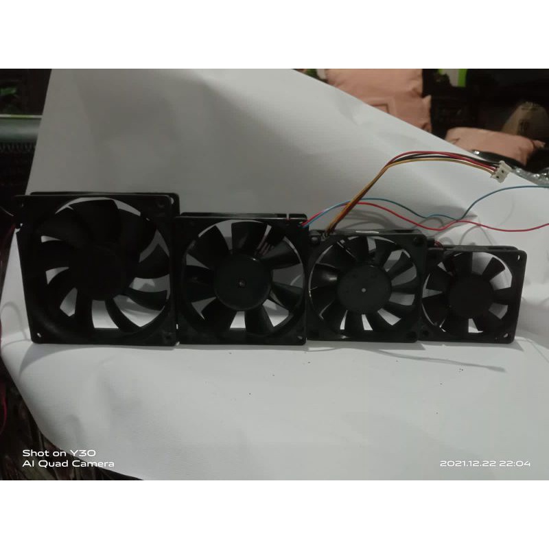 Fan Casing kipas bekas power suplay dan cpu Dc 12v 6cm,7cm,8cm,9.1cm