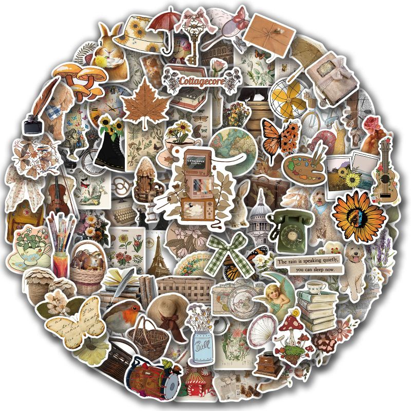 

Stiker Aesthetic Vintage Pack Style 260352