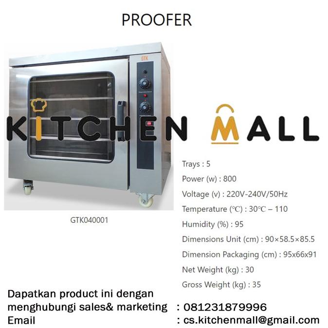 GTK040001 Proofer Roti Mesin Proofing Pengembang Roti