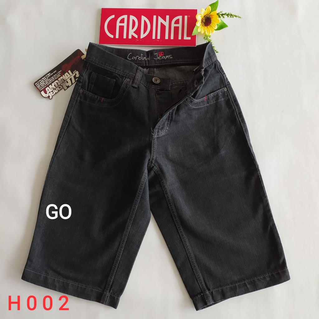 gof 27-CBV CARDINAL JEANS Celana Pria Celana Pendek Bermuda Casual Sobek Slimfit Reguler Fit Reguler