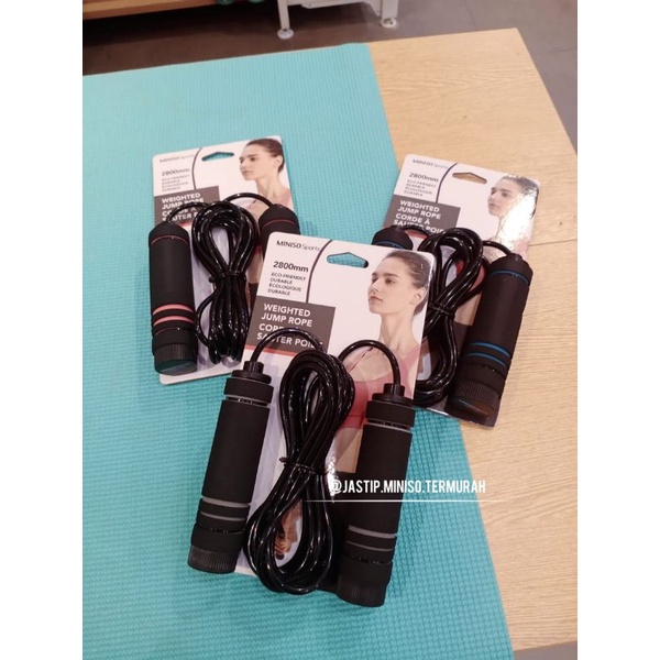 MINISO Sports 🆕 Weighted Jump Rope / Skipping Rope 280cm