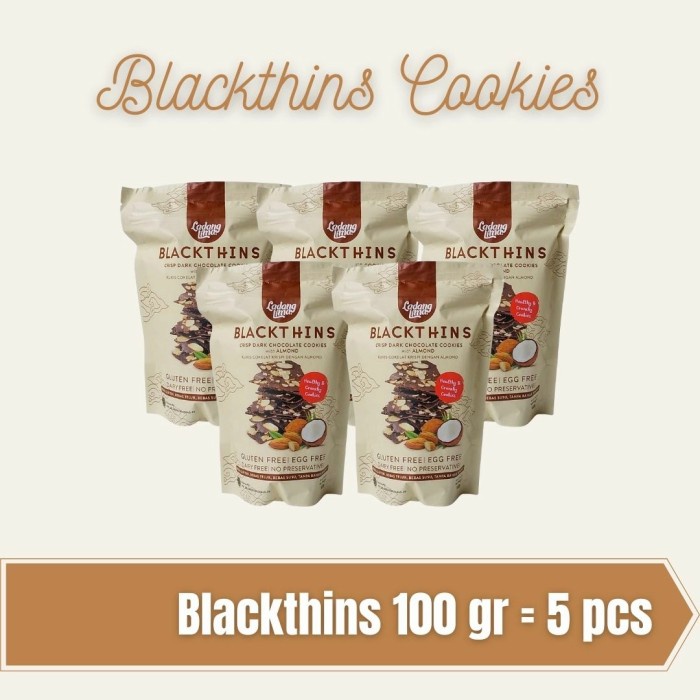 

Tr20Re Blackthins Cookies Ladang Lima 100Gr, 5 Pcs Ht51G