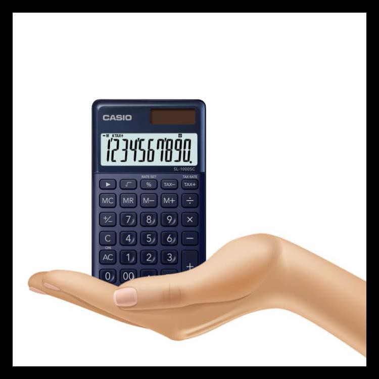

Murmer Casio Colorful Calculator Sl-1000Sc-Navy Terjamin