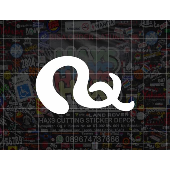 Cutting Sticker Logo Kamen Rider Black RX Mobil Motor Ukuran 8 Cm hax55 Diminati Banget