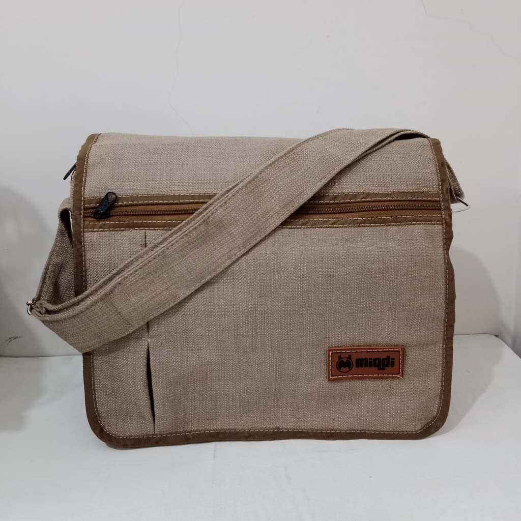 Tas Kanvas Tas Selempang Kanvas Sling Bag Tas Messenger Tas Kuliah Tas Hangout Tas Pria Selempang