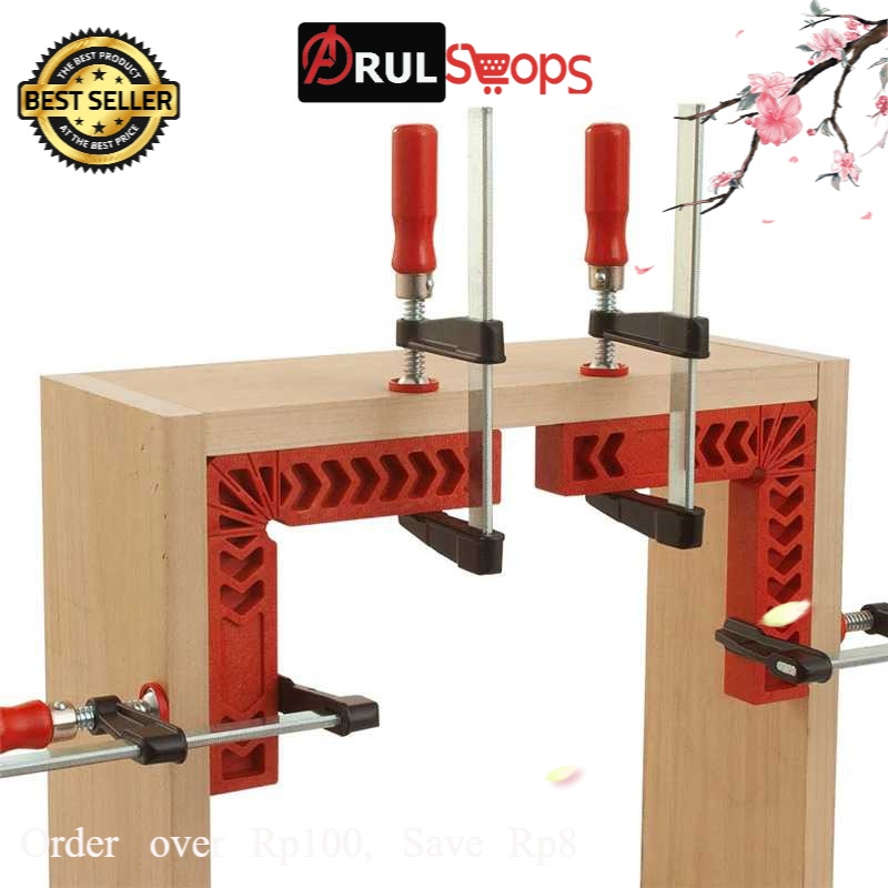 DURATEC Corner Clamp Penjepit Sudut Frame Kaca Kayu Angle 90 Derajat