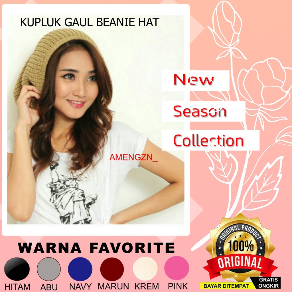 Kupluk Cewe Cowo Cowok Cewek Besar Bahan Rajut TenunTopi Kupluk Gunung Rege Dewasa Murah Gaul Anak K