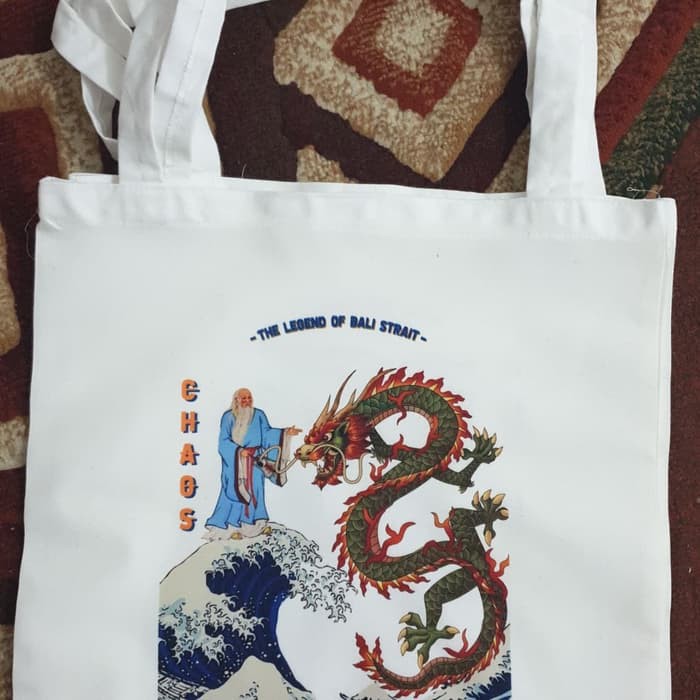 tote bag baby kanvas 30 x 35 sleting plus full colour