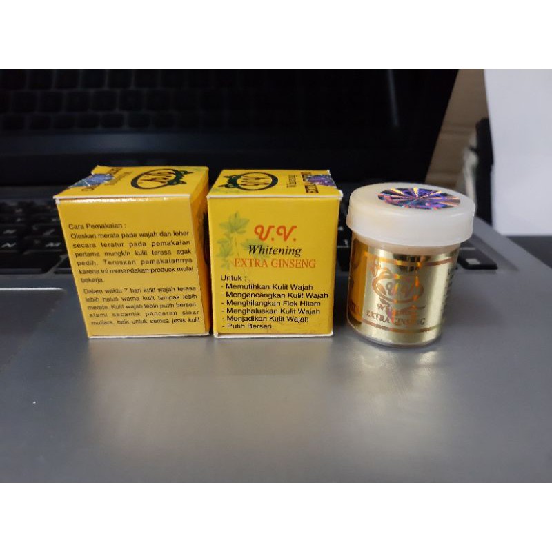 Cream uv whitening extra ginseng original imelia ecer