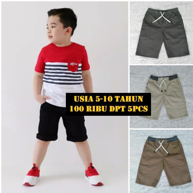 CELANA CHINOS PENDEK ANAK PREMIUM SANTAI