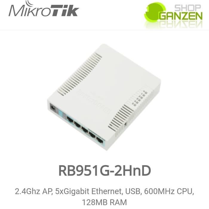 Mikrotik RB951G-2HND , Wireless Router 5 Port Gigabit , 1 Usb