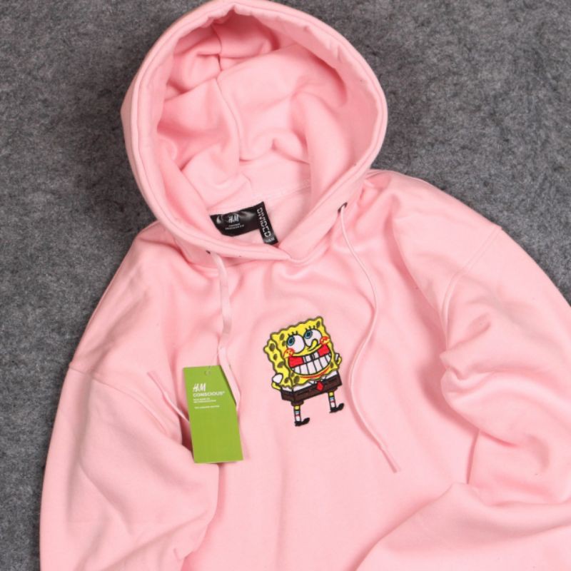 JAKET SWEATER HOODIE HnM SPONGEBOB SMALL UNISEX PREMIUM QUALITY