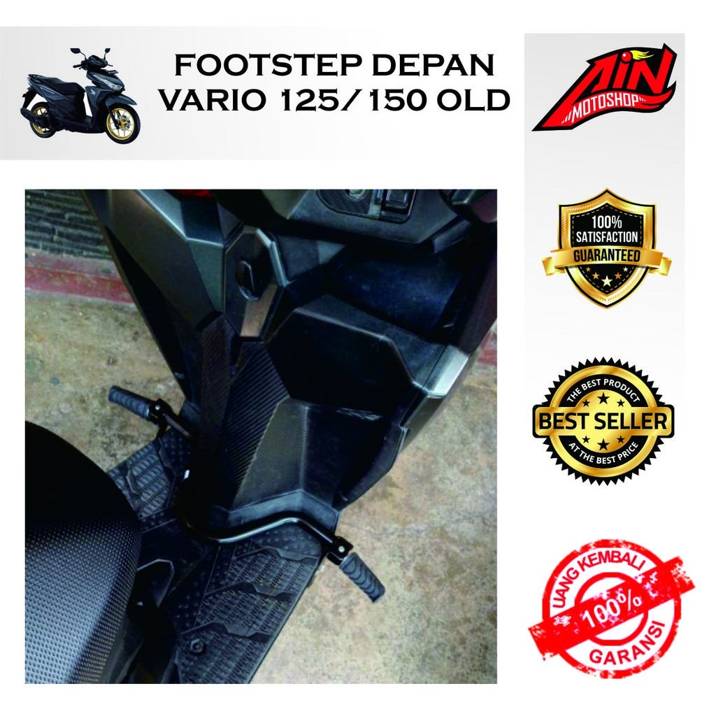 Footstep Depan Matic Vario 125 Vario 150 Led Pertama Pijakan Depan Matic Postep Bostep Pustep Shopee Indonesia