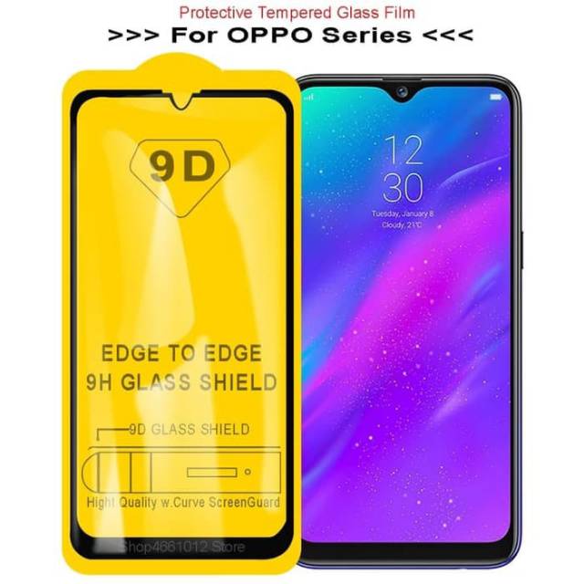 ANTI GORES FULL LAYAR 9D OPPO A1 A1K A3 A3S  A5 A5S  A57 A7  A71 A81 A83