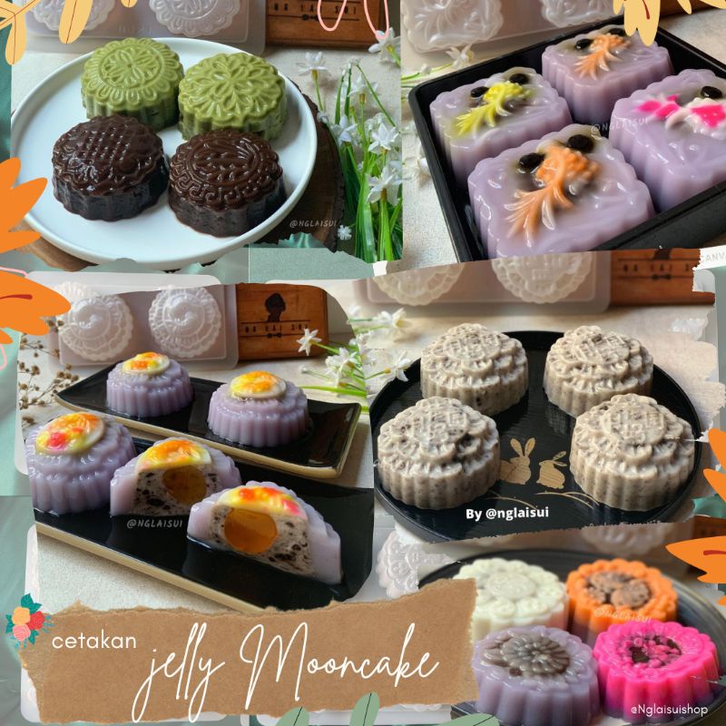 Cetakan jelly mooncake/ cetakan pudding mooncake/ cetakan jelly/ cetakan pudding/ pudding mooncake