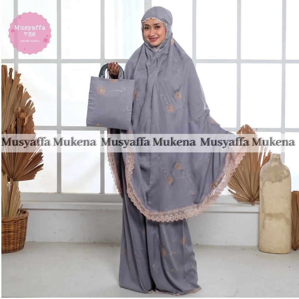 MUSYAFFA - Mukena Dewasa Lasercut Maudy 2in1