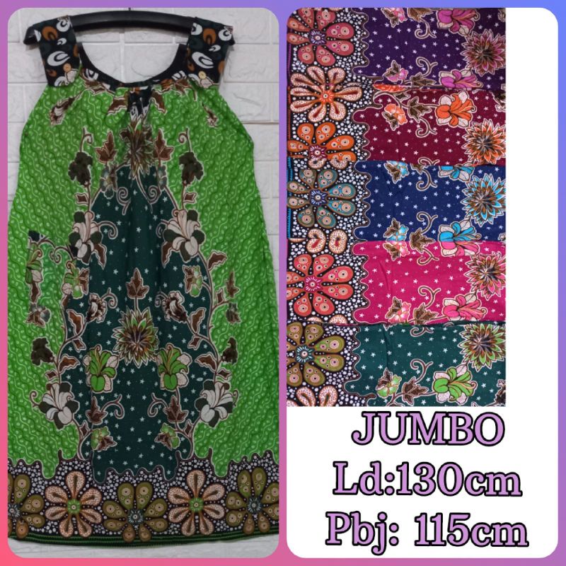 Daster kutung jumbo batik Bunga Sutra menawan