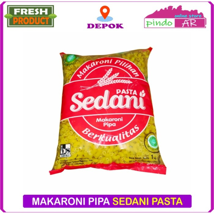 

MAKARONI PASTA SEDANI / MAKARONI PIPA MENTAH 1KG