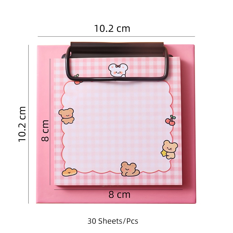 30 Lembar Memo Pad Mini Motif Kartun Lucu Dengan Papan Tulis