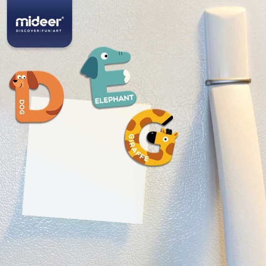 MIDEER ANIMAL ALPHABET MAGNETIC STICKERS - LETTER MAGNET