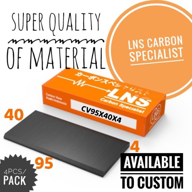 

carbon vane 95x40x4mm isi 4pcs Custom