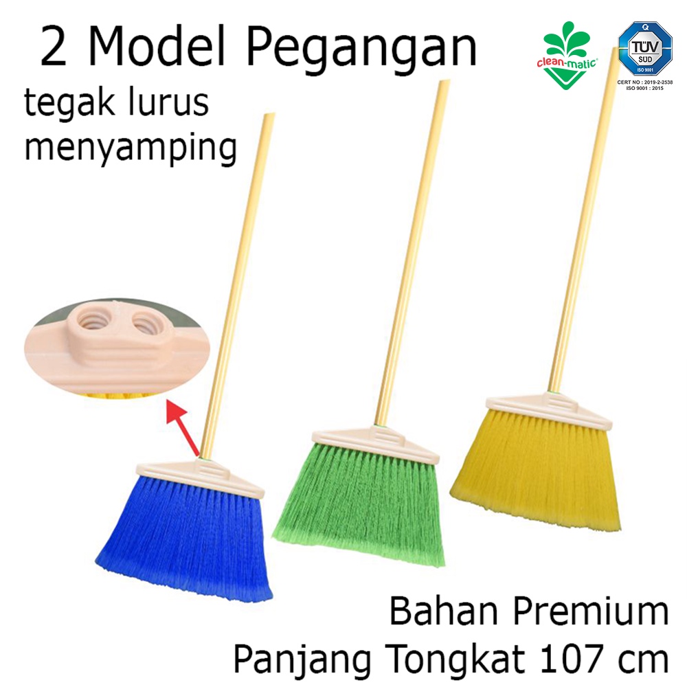 KtmStore Sapu Lantai Sapu Nilon Broom Cleanmatic 201396
