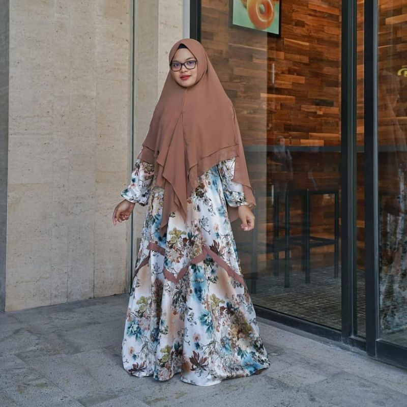 Gamis Fuchia Coklat Ori Sekararum Semarang