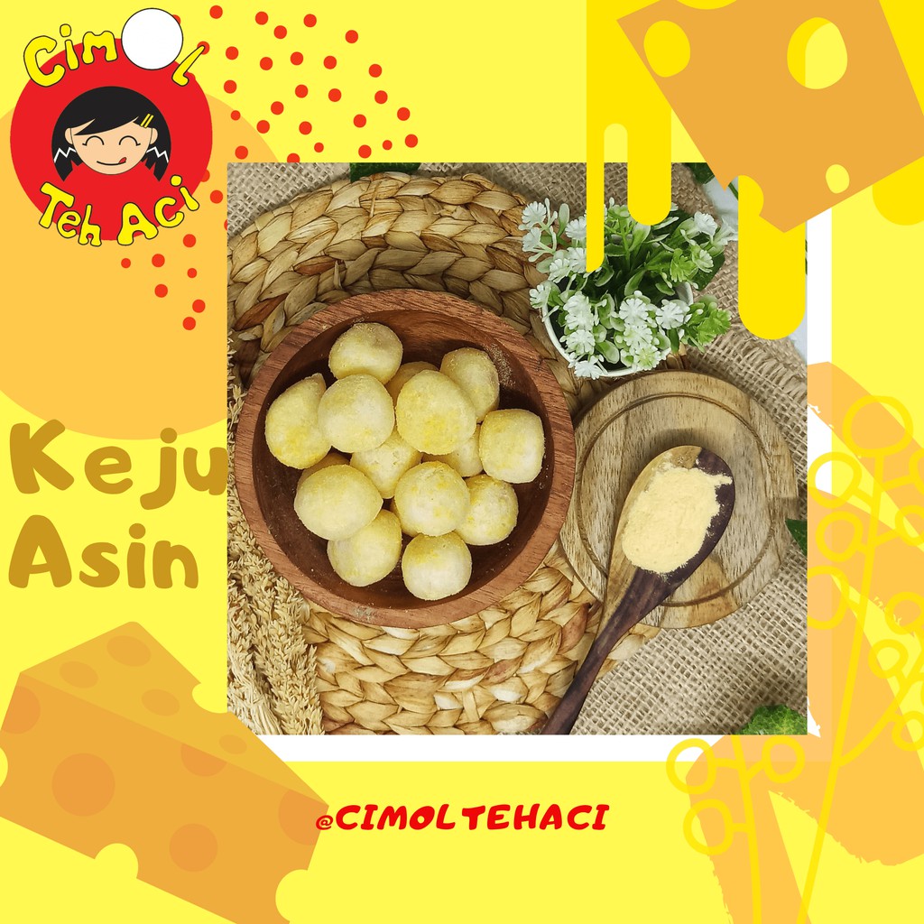 

Cimol Teh Aci - Frozen Food - Kemasan Vacuum - 250gr - 30 Butir - Keju Asin