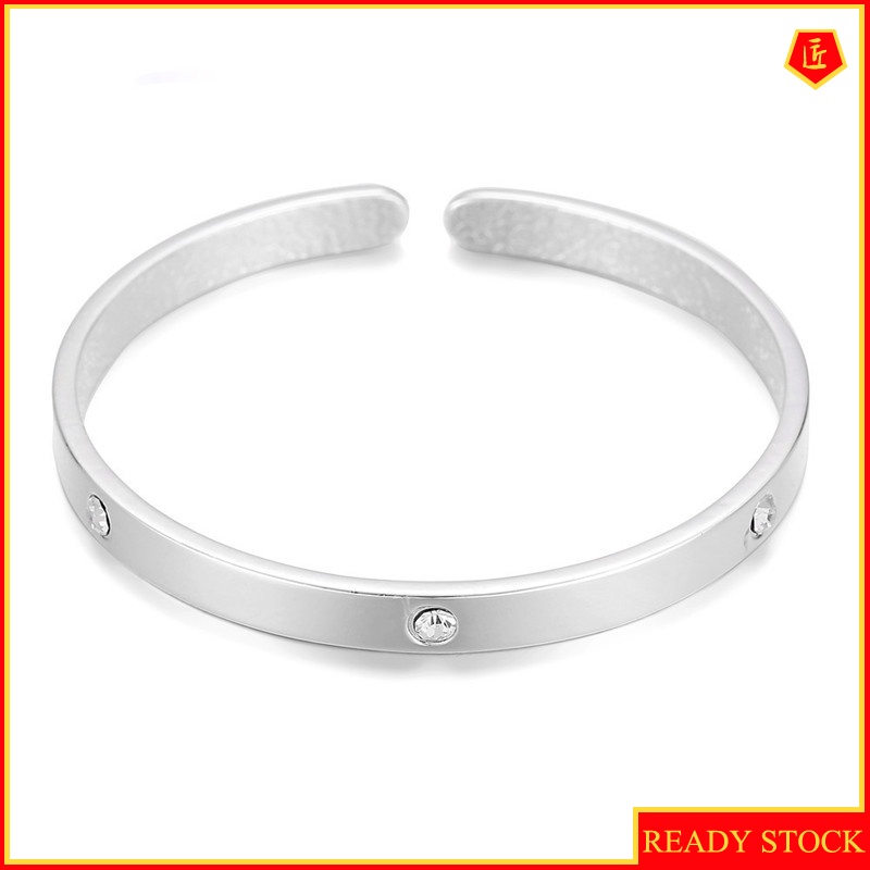 [Ready Stock]Simple Glossy Diamond Bracelet Fashion
