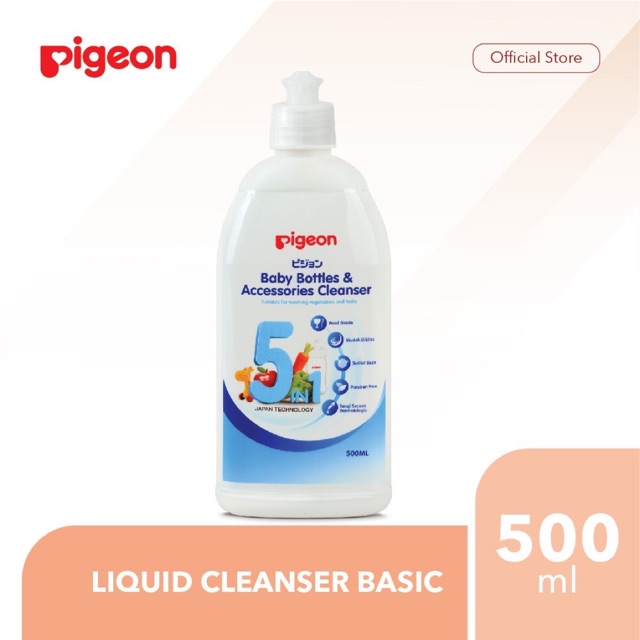 Pigeon liquid cleanser basic 500ml bottle