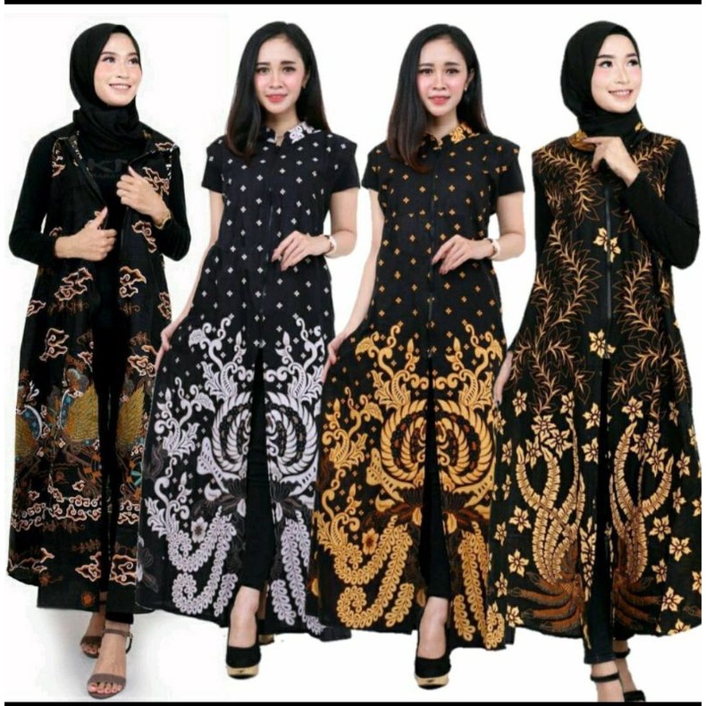 OUTER BATIK / CARDIGAN BATIK / LONGCARDI BATIK ELEGAN M L XL XXL