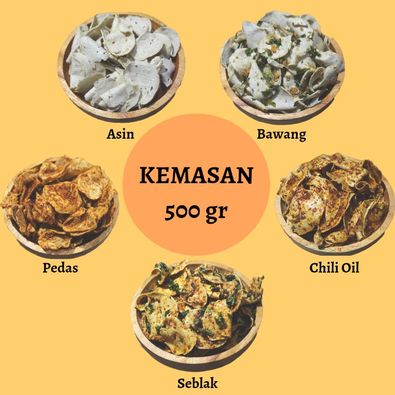 

Jajanan Keripik Kripik Cemilan Basreng Baso Bakso Goreng Makanan Ringan 500 gr
