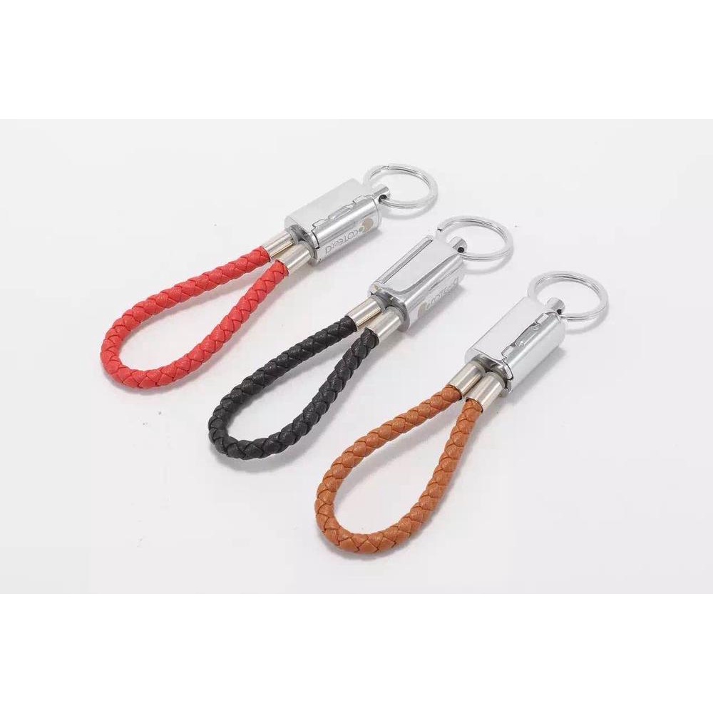 COTEETCI Leather Keychain MFI Lightning Port For IPhone/IPad/IPod Cable Lightning