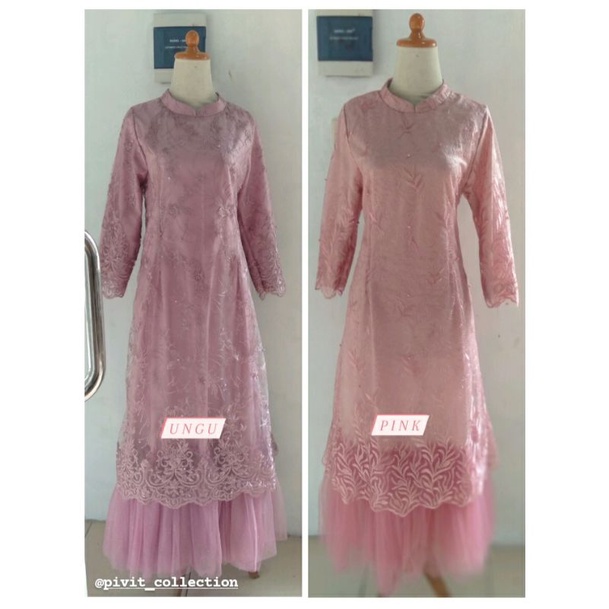 gamis rumbai tile bagian bawah