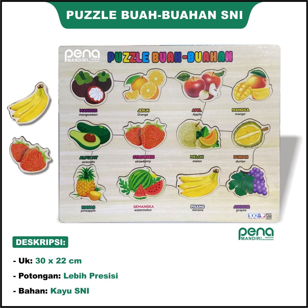 Puzle Buah buahan - Mainan Puzle Buah