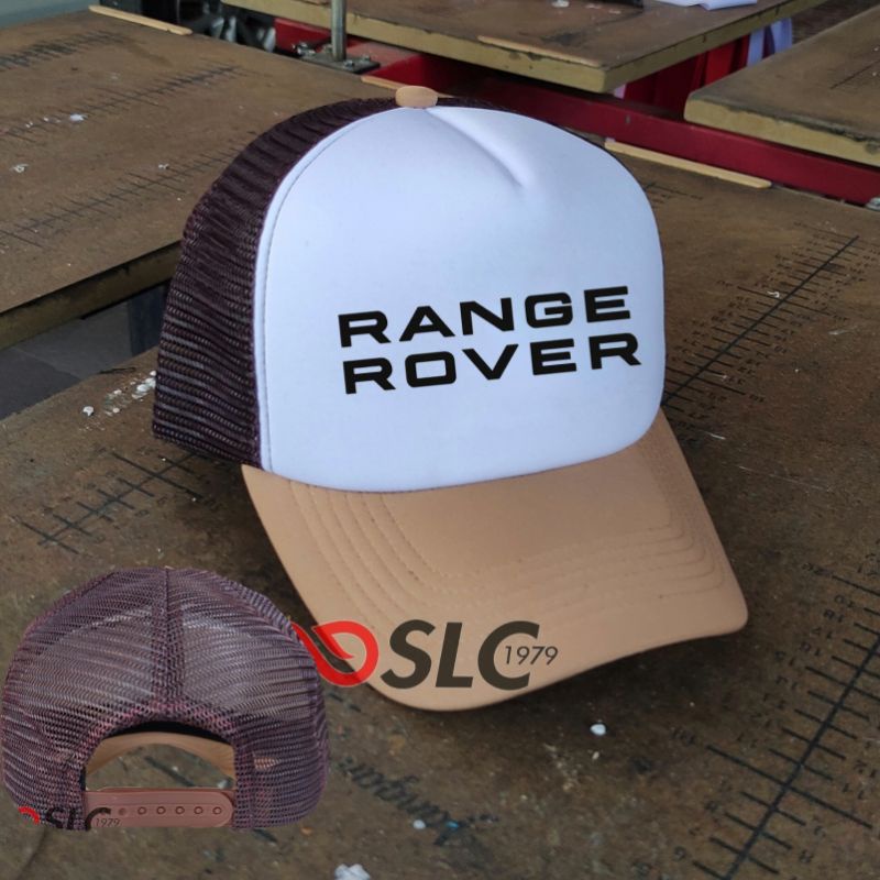 TOPI JARING TRUCKER HAT CAP PREMIUM RANGE ROVER CUSTOM NAMA LOGO SENDIRI