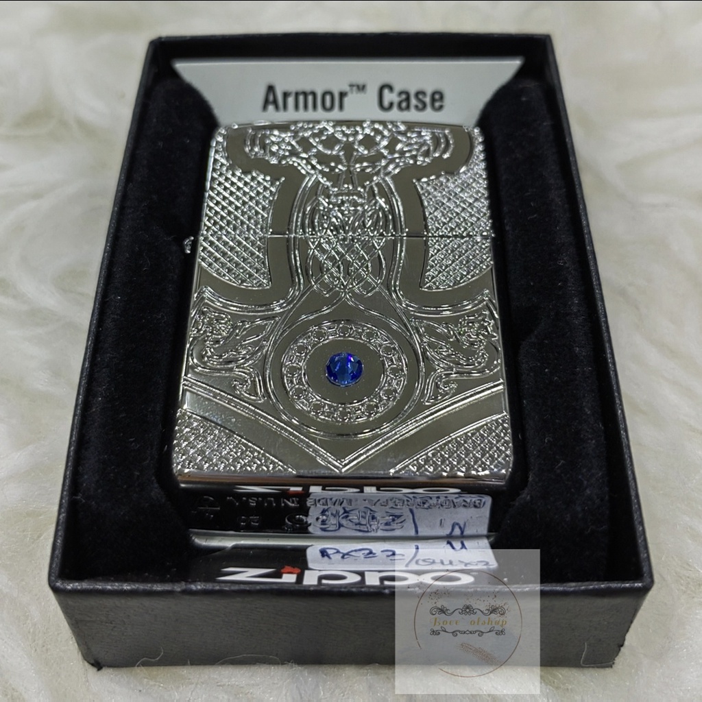 ZIPPO LIGHTER ARMOR CASE ORIGINAL - 49289 MEDIEVAL DESIGN