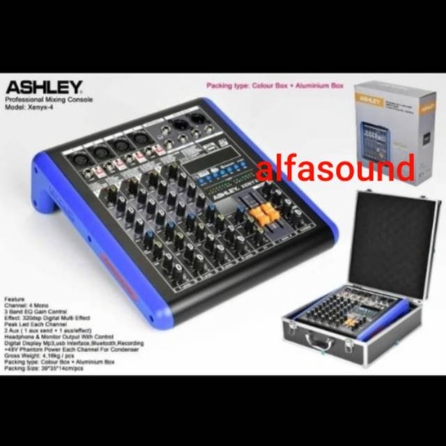 Mixer Audio Ashley Xenyx 4 Ch Ori Free Box Original
