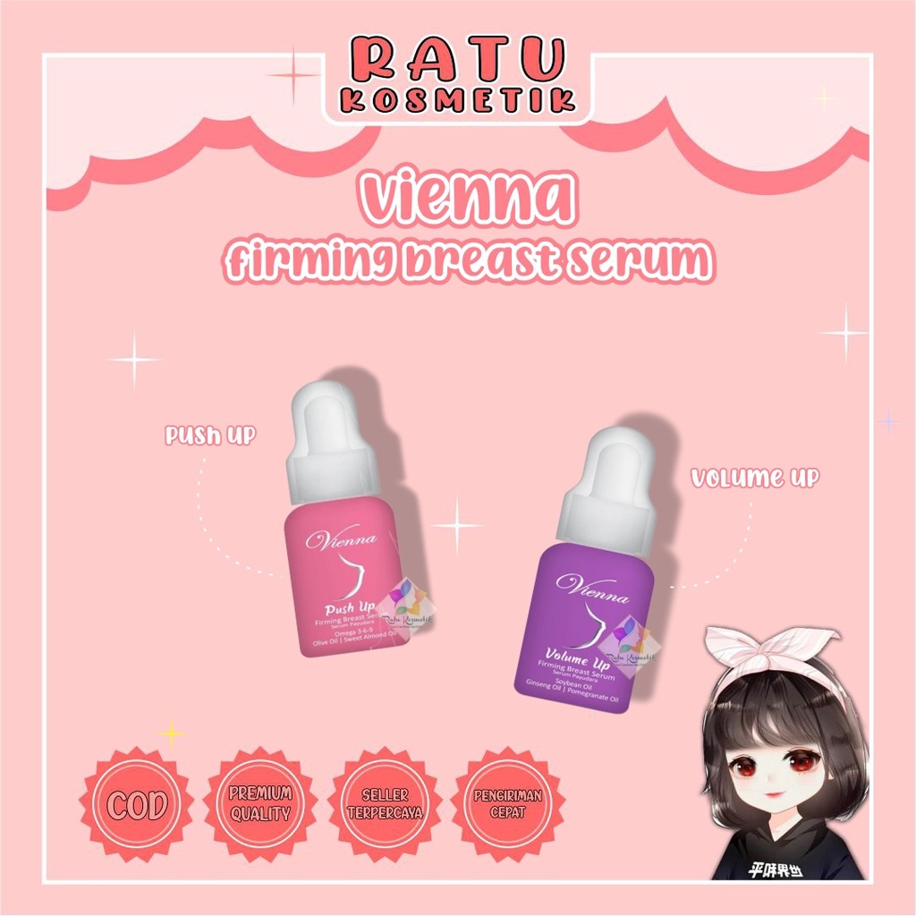 ❤ RATU ❤ Vienna Firming Breast Serum Botol | Push Up | Volume Up | Viena Serum Payudara 35ml (✔️BPOM)