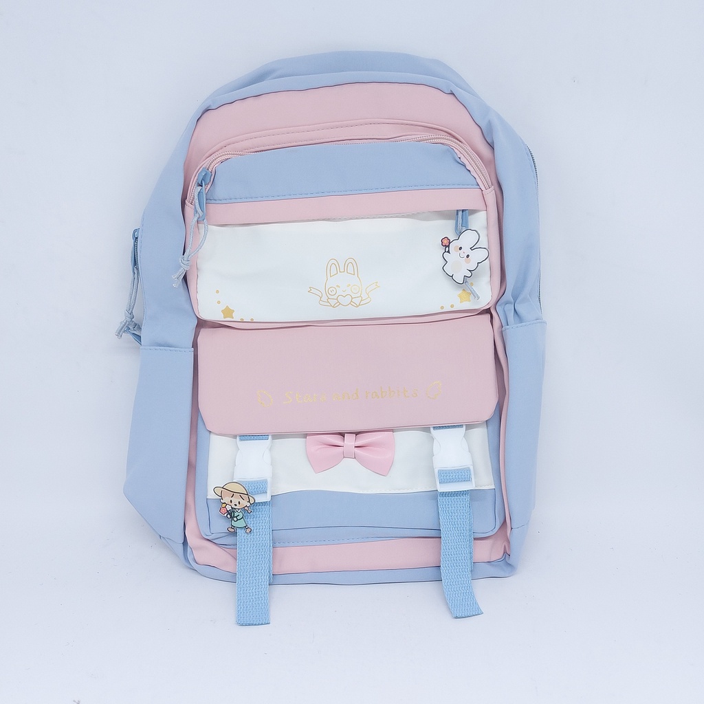 [NEW ARRIVALS] STYLISH KOREAN BAGPACK / TAS KOREA KEKINIAN / RANSEL LAPTOP SEKOLAH REMAJA CEWEK SD SMP SMA MURAH / TAS KULIAH CEWEK / KOREAN BAGPACK / CUTE SCHOOL BAG / KOREAN AESTHETIC BAG / TAS ESTETIK / TAS SEKOLAH LUCU / WATERPROOF BAG / TAS BONEKA