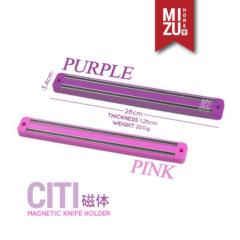 MIZU CITI Magnetic Knife Holder Organizer Gantungan Pemegang Tempat Pisau Magnet Dinding Dapur-7