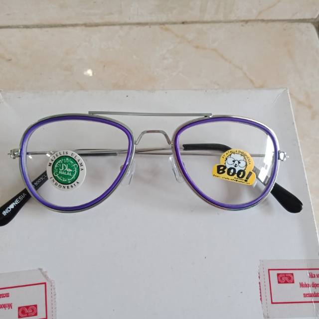 Kacamata aviator anak frame ungu BOO5003