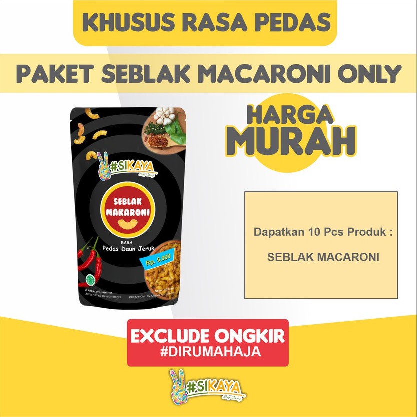 

Paket Makaroni Bantat/Makaroni Seblak pedas-Sikaya