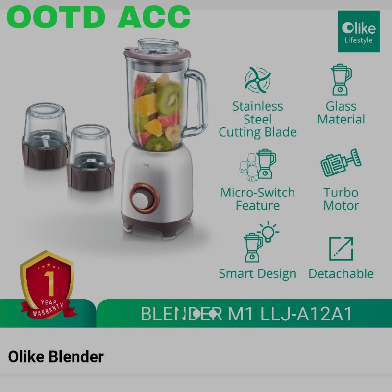 OLIKE COFFE MAKER SKY BLUE 600ML GARANSI 1 TAHUN