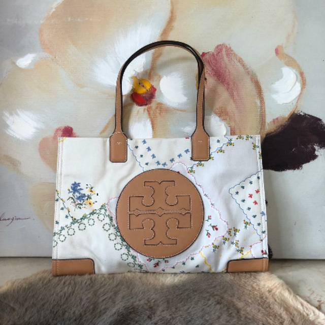 TAS WANITA TB ELLA CANVAS FLORAL TOTE