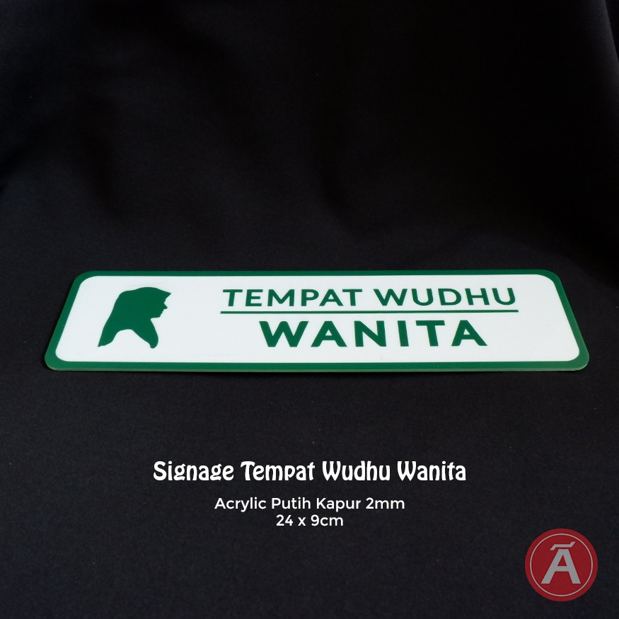 

Sign TEMPAT WUDHU WANITA