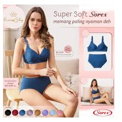 Bra Sorex TANPA KAWAT/BH sorex 17239 super soft/CUP BESAR Bra Sorex Bra Busa Bra Tanpa Kawat Model Cup C Kait 3 Besar Sorex 17239 Super Soft